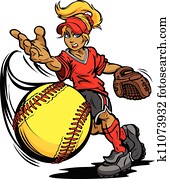 schlagball, turnier, kunst, von, a, fastpitch, kugel, geworfen, per, schnell, pech, schlagball, krug, karikatur, vektor, abbildung schlagball, turnier, kunst, von, a, fastpitch, kugel, geworfen, per, schnell, pech, schlagball, krug, karikatur, vektor, abbildung