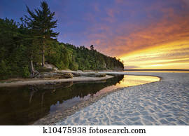 schön, michigan, landschaft.