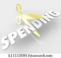 Scissors Cutting Spending Reducing Prices Costs