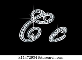 Script Diamond Bling Cc Letters Script Diamond Bling Cc Letters