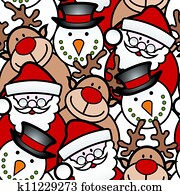 seamless, weihnachten, hintergrund seamless, weihnachten, hintergrund