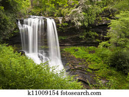 secos, quedas, altiplanos, nc, cachoeiras, paisagem natureza, ocidental, carolina norte, montanhas azuis aresta, natural, ao ar livre, paisagem
