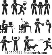 Security Guard Police Officer Thief Security Guard Police Officer Thief