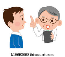 senior doctor and his patient senior doctor and his patient