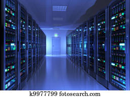 Server room interior Server room interior