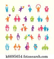 set-icons-people-love-family