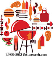 set of bbq objects set of bbq objects