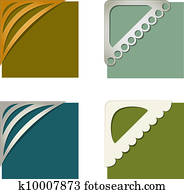 Set of photo corners Set of photo corners