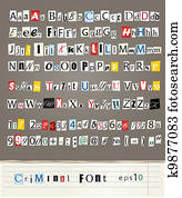 Set of vector letters Set of vector letters