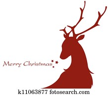 shape of a reindeer shape of a reindeer