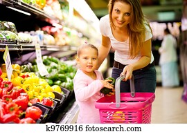 shopping in supermarket shopping in supermarket
