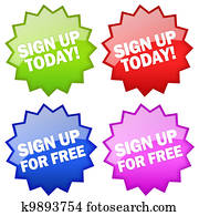 Sign up icon Sign up icon