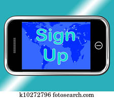 Sign Up Mobile Message Shows Online Registration Sign Up Mobile Message Shows Online Registration