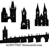Silhouette of Prague Silhouette of Prague