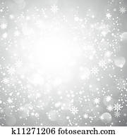 Silver Snowflake Christmas Background Silver Snowflake Christmas Background