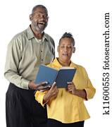 Singing Senior Couple