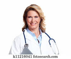 Smiling medical doctor woman with stethoscope. Smiling medical doctor woman with stethoscope.