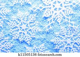 Snowflake in snow Snowflake in snow
