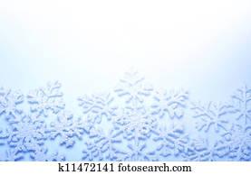 Snowflakes border. Winter Holiday Background Snowflakes border. Winter Holiday Background