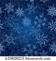 snowflakes, seamless, vianoce, background