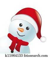 snowman with scarf and hat snowman with scarf and hat