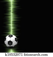 Soccer ball on electric background Soccer ball on electric background