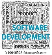 Software development concept in tag cloud Software development concept in tag cloud