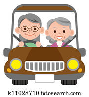 sonreír feliz, 3º edad, matrimonio