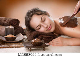 Spa Chocolate Mask. Luxury Spa Treatment Spa Chocolate Mask. Luxury Spa Treatment