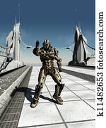 Space Marine Trooper on the Bridge Space Marine Trooper on the Bridge