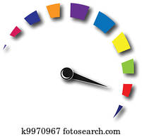 Speed odometer colorful logo Speed odometer colorful logo