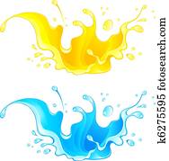 Splash Juice Drink. Water splash Splash Juice Drink. Water splash
