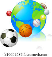 sport, erdball, welt, begriff sport, erdball, welt, begriff