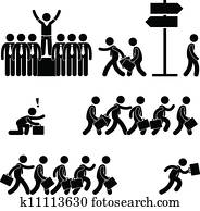 standing out of  zastrihnut