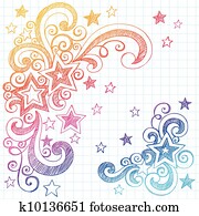 Stars Sketchy Doodle Design Element Stars Sketchy Doodle Design Element