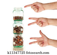 Start saving today - it's easy as one two three