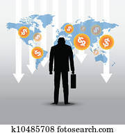 stock market crash and businessman stock market crash and businessman