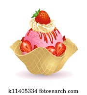 Strawberry Ice cream Strawberry Ice cream