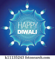 stylish happy diwali background stylish happy diwali background