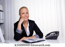 successful business woman in office