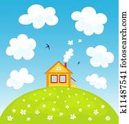 Summer house on the hill Summer house on the hill