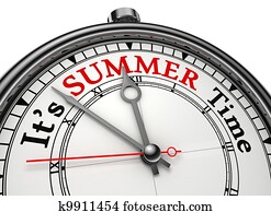 summer time concept clock summer time concept clock