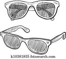 Sunglasses sketch Sunglasses sketch