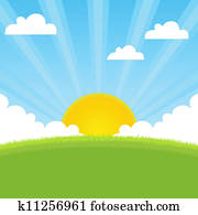 sunshine spring landscape sunshine spring landscape