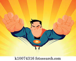 Superhero Blasting Off Superhero Blasting Off
