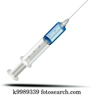 syringe with vaccine syringe with vaccine