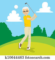 sênior, golfer sênior, golfer