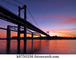 Tamar Bridge Silhouette