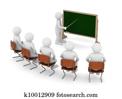 teacher with pointer at blackboard. Isolated 3D image teacher with pointer at blackboard. Isolated 3D image