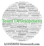 Team Development concept in word tag cloud Team Development concept in word tag cloud